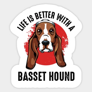 Basset Hound Sticker